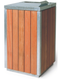 Cendrier combiné CASTOR à l'aspect bois