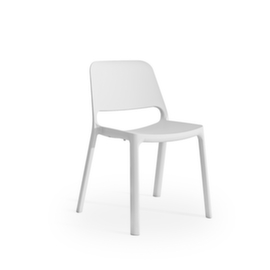 Mayer Sitzmöbel chaise empilable myNUKE utilisable à l'extérieur, blanc