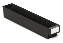 Treston bac compartimentable ESD, noir, profondeur 500 mm