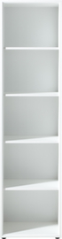 Rayonnage de bureau GW-MONTERIA, largeur 500 mm, 5 HC, blanc