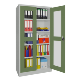 PAVOY Armoire à portes vitrées Basis