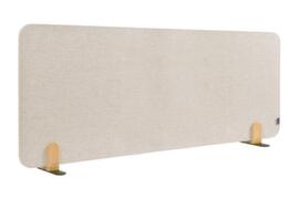 Legamaster Cloison de table insonorisante ELEMENTS, hauteur x largeur 600 x 1600 mm, paroi beige