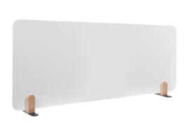 Legamaster cloison de table émaillée ELEMENTS, hauteur x largeur 600 x 1600 mm, paroi blanc