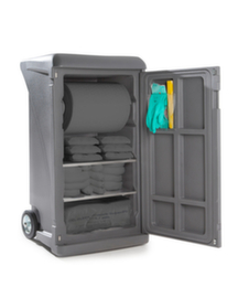 kit de secours situé dans le caddy DENSORB® pour contenir les fuites