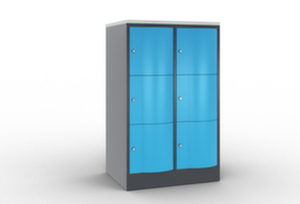 C+P armoire multicases Resisto, 6 compartiments