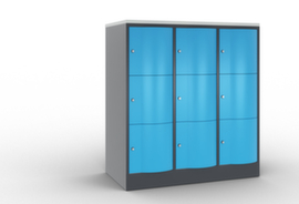 C+P armoire multicases Resisto, 9 compartiments