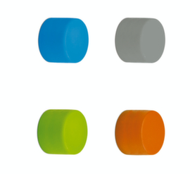 Aimant rondelle néodyme, triés selon les couleurs, hauteur x Ø 9 x 14,6 mm