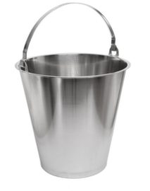 seau en acier inoxydable, capacit&eacute; 15 l