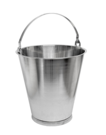 seau en acier inoxydable, capacit&eacute; 10 l