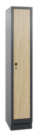 C+P Armoire Evolo 1 compartiment avec porte décorative, largeur de compartiment 300 mm