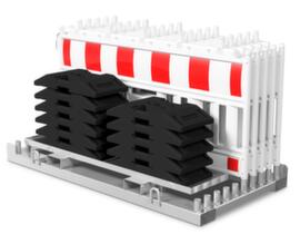 Schake Kit de barrièresen plastique blanc/rougeavec adaptateur lampesen différentes exécutions