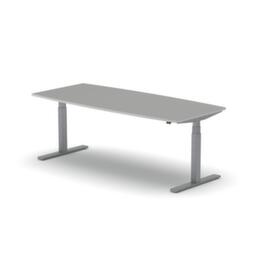 Nowy Styl Table de conférence hauteur réglable électriquement eModel 2.0, largeur x profondeur 2000 x 800 mm, panneau MP Platinum