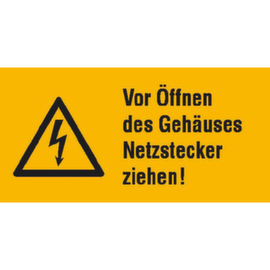 panneau d’avertissement combiné