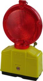 Schake Lampe d'avertissement pour chantier, avec système automatique aube/crépuscule, lumière clignotante continue, rouge