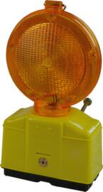 Schake Lampe d'avertissement pour chantier, avec système automatique aube/crépuscule, lumière clignotante continue, jaune