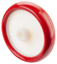 Plateau roulant en acier inoxydable avec bandage PU