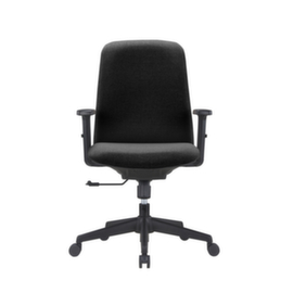 UDOBÄR Siège de bureau pivotant Basic avec accoudoirs, noir