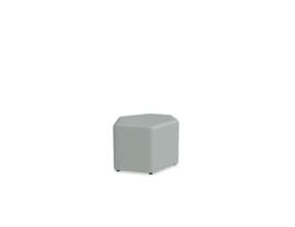 .mdd Tabouret Bazalto, assise platine, pieds plastiques