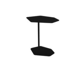 .mdd Guéridon Bazalto avec piètement à disque, hauteur x largeur x profondeur 670 x 500 x 650 mm, panneau noir