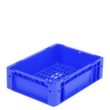 Euronorm empilage Ergonomic base de conteneur Ergonomic perforée, bleu, capacité 9,8 l