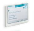 Durable Plaque de porte Click Sign avec cadre coloré, DIN A6 format portrait