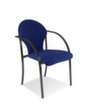 Nowy Styl Siège visiteur avec accoudoirs courbés, assise tissu (100 % polyoléfine), bleu