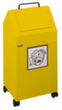 stumpf Conteneur de matériaux recyclables ignifugés, 45 l, RAL1003 jaune de sécurité, couvercle RAL1003 jaune de sécurité