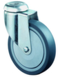 BS-ROLLEN Roulette pour machines thermoplastique avec pare-fils, force 80 kg, TPE bandage