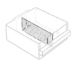 raaco Séparateur transversal pour bloc à tiroirs transparents