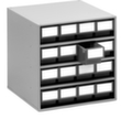 Treston petit bloc tiroirs, 16 tiroir(s), RAL7035 gris clair/gris