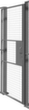 TROAX Porte coulissante pour parois de séparation, largeur 900 mm