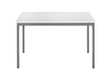 Table polyvalente rectangulaire en tube carré, largeur x profondeur 1400 x 800 mm, panneau gris clair