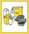 Kit d'étiquettes autocollantes pour conteneur de tri sélectif  S