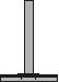 Poteau PARKY à tête plate, hauteur 1000 mm, à cheviller  S