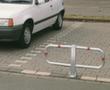 Barrière de parking rabattable, hauteur 450 mm, à cheviller  S