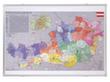 Franken Carte des codes postaux de l'Autriche, hauteur x largeur 700 x 1000 mm