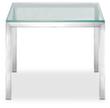 Nowy Styl Table avec plateau en verre, largeur x profondeur 550 x 550 mm