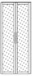 Porte à double battant Terra Nova pour rayonnage de bureau, hauteur x largeur 1880 x 800 mm  S