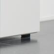 Etagères deGera  bureau Milano avec coulisse HR, 3 compartiments de rayonnage, largeur 800 mm, gris clair