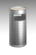VAR Cendrier poubelle en aluminium H 70 résistant à l'eau de mer