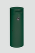 VAR Cendrier poubelle rond KS 90, RAL6005 vert mousse
