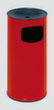 VAR Cendrier poubelle H 71 K, RAL3000 rouge vif