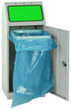 stumpf Collecteur de recyclage Individual avec anneau en caoutchouc, 70 l, RAL7035 gris clair, couvercle RAL6024 vert signalisation