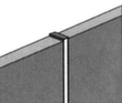 Support pour paroi de séparation, hauteur x largeur 1530 x 40 mm  S