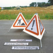 Moravia Signal d'avertissement pliable TRIO, hauteur 700 mm  S
