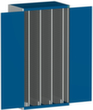 bott Armoire verticale cubio, 4 extensions, RAL7035 gris clair/RAL5010 bleu gentiane