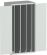 bott Armoire verticale cubio, 4 extensions, RAL7035 gris clair/RAL7035 gris clair
