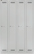 Bisley Armoire vestiaire Light gris clair avec 4 compartiments
