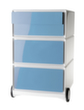 Paperflow Caisson mobile easyBox, 4 tiroir(s), blanc/bleu