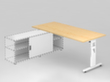 Table de rallonge pour buffet bas, largeur x profondeur 1800 x 800 mm, plaque érable